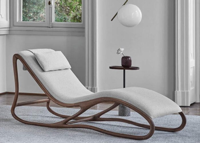 Porada Twilli Chaise Longue leder - Afbeelding 3