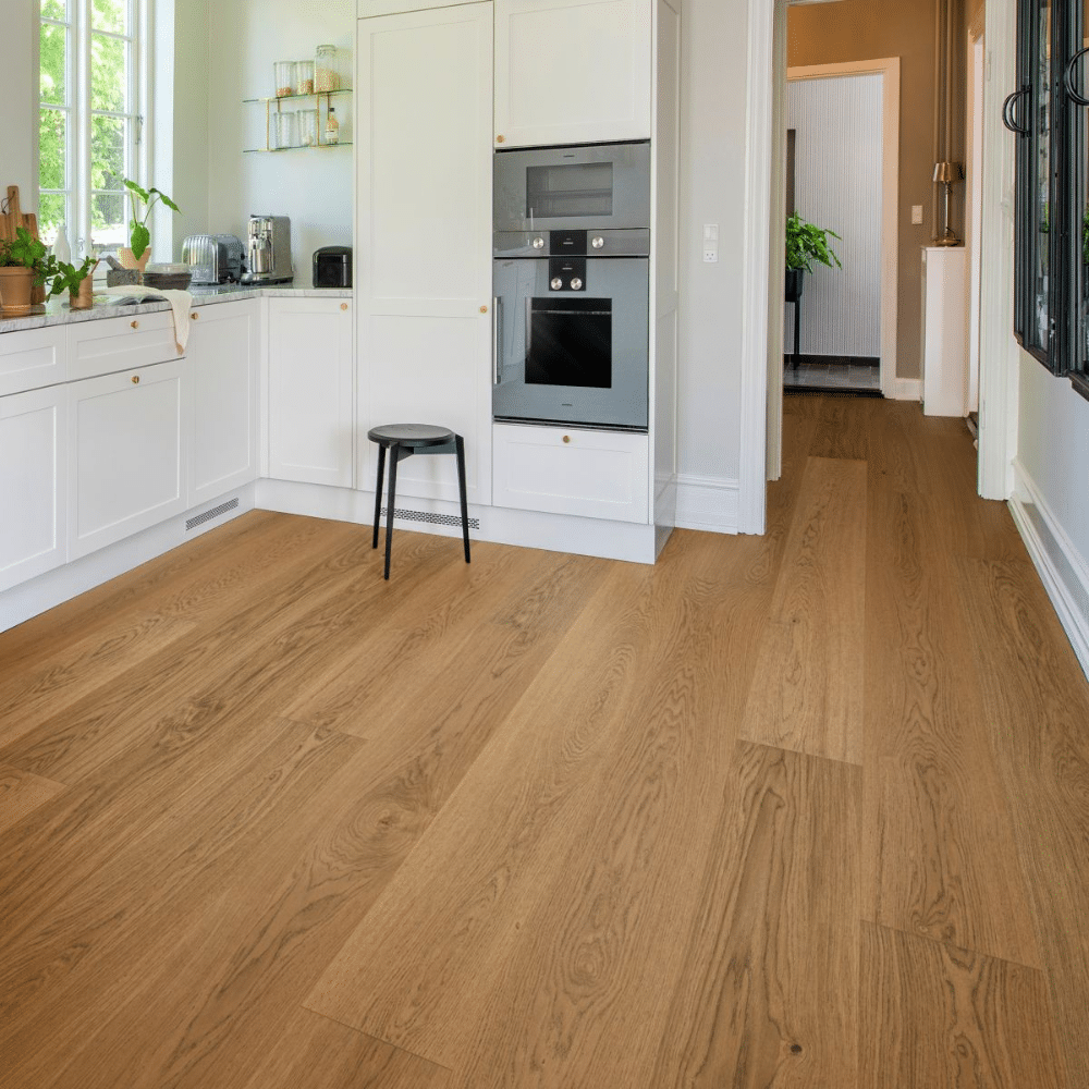 Woodura eiken houten vloer met brede planken